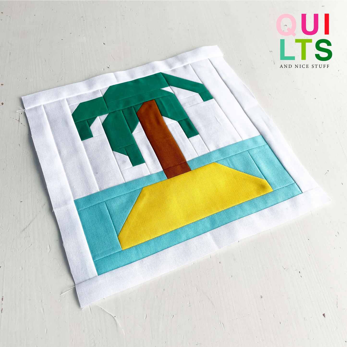 Einsame Insel – PDF Quilt Block Anleitung