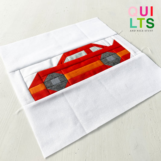 Nascar– PDF Quilt Block Anleitung
