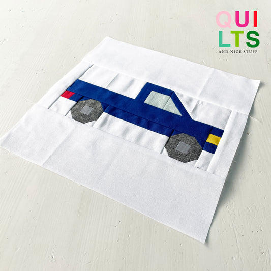 Pick up Truck – PDF Quilt Block Anleitung