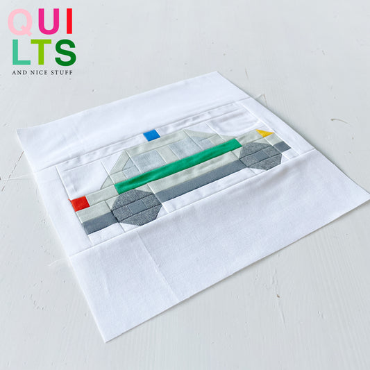 Polizeiauto – PDF Quilt Block Anleitung