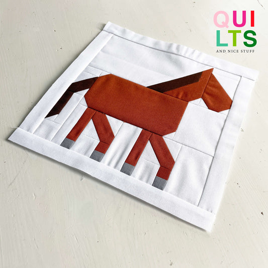 Pferd – PDF Quilt Block Anleitung
