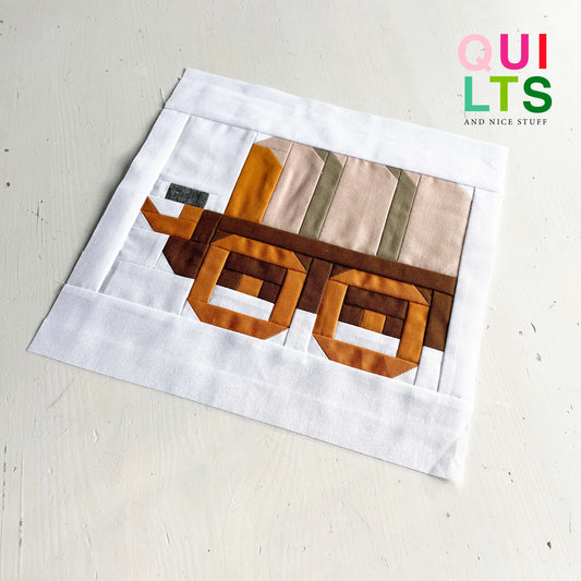 Planwagen – PDF Quilt Block Anleitung