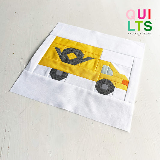 Postauto – PDF Quilt Block Anleitung