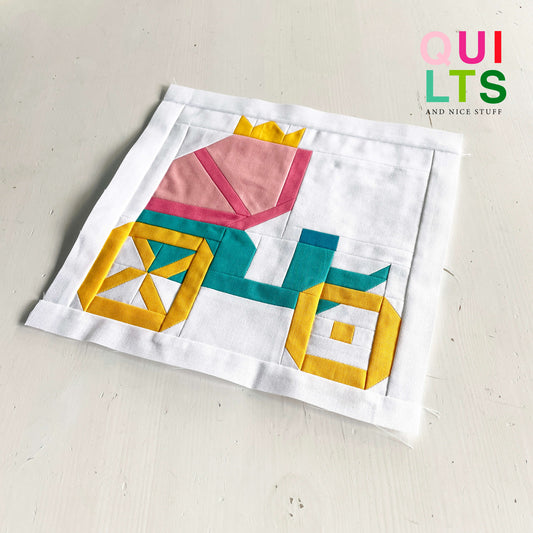 Prinzessinenkutsche – PDF Quilt Block Anleitung