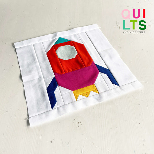 Rakete – PDF Quilt Block Anleitung