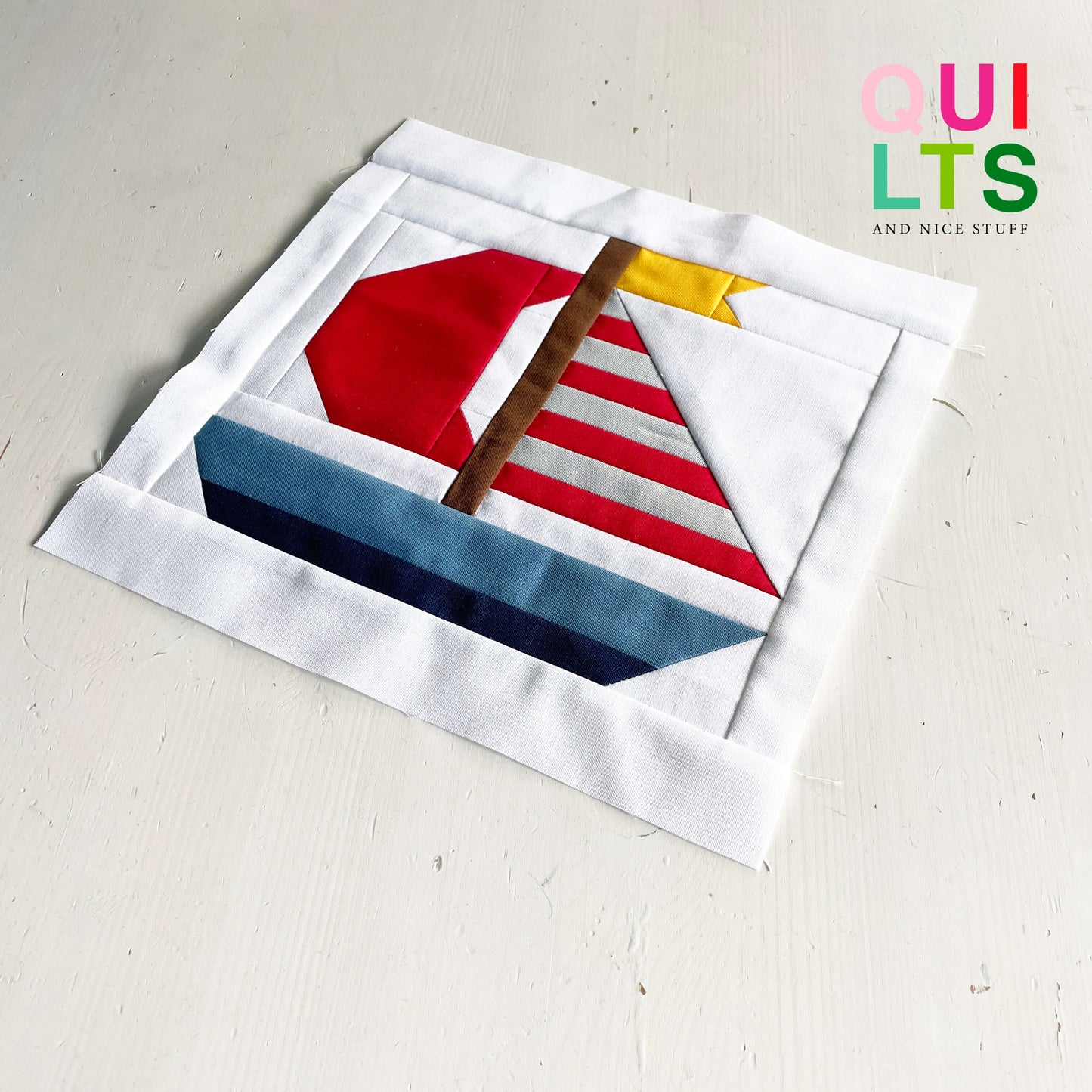 Segelboot – PDF Quilt Block Anleitung