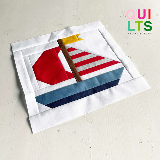 Segelboot – PDF Quilt Block Anleitung