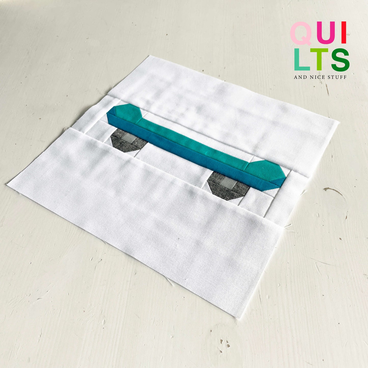 Skateboard – PDF Quilt Block Anleitung