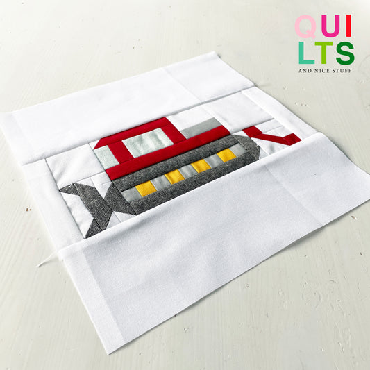 Pistenraupe – PDF Quilt Block Anleitung