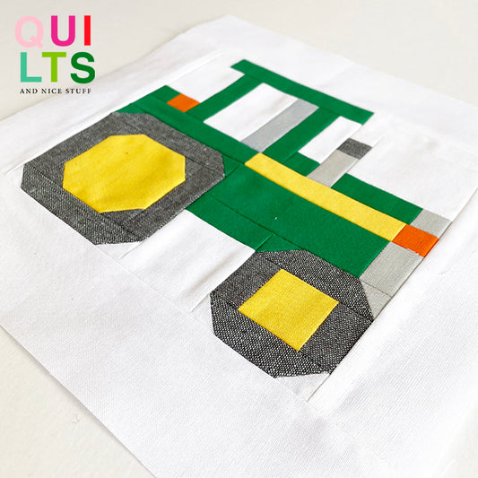 Traktor – PDF Quilt Block Anleitung