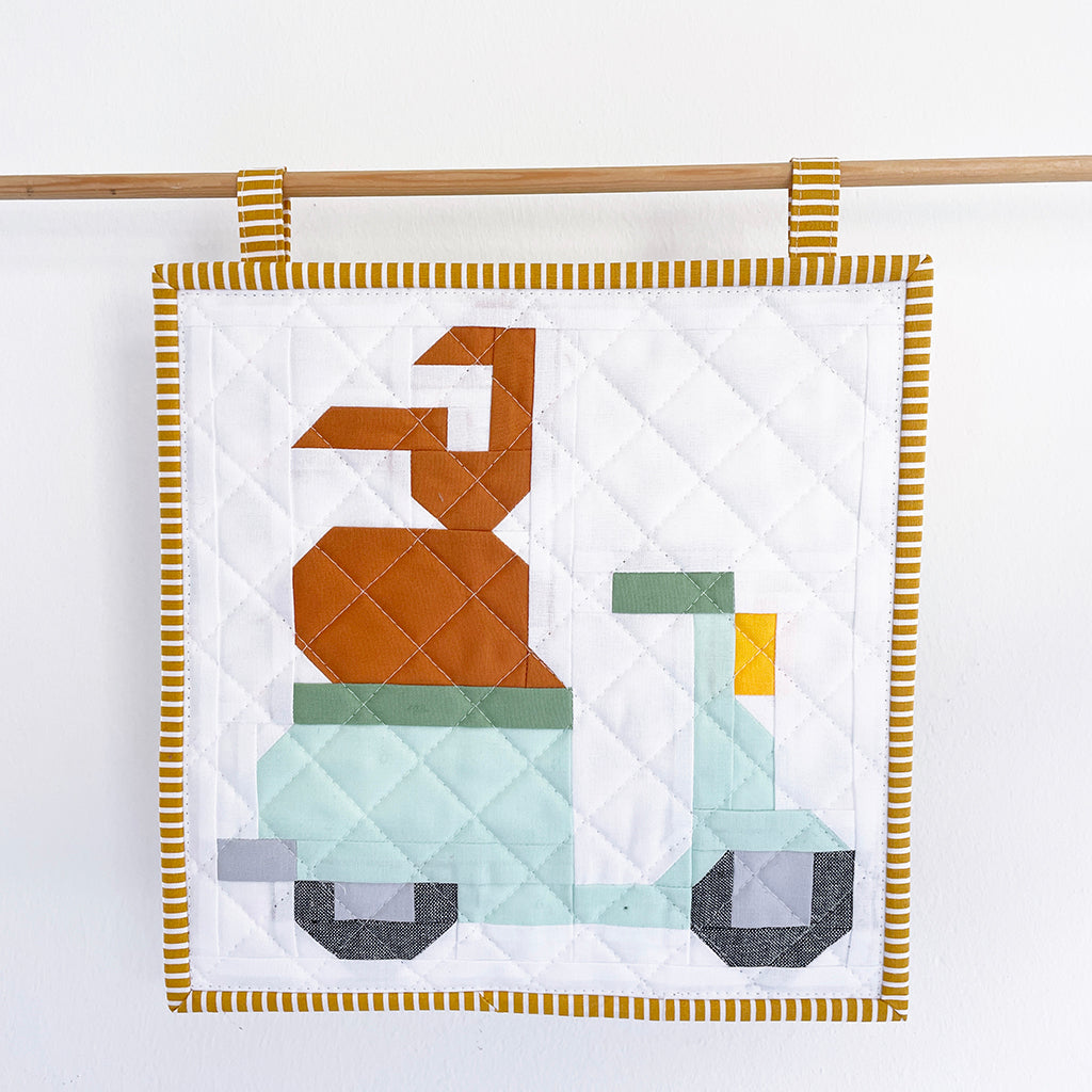 Moped – PDF Quilt Block Anleitung – Oster-Edition