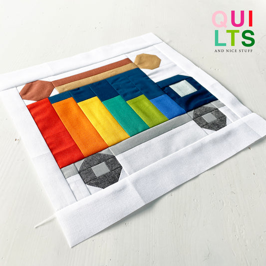 Xylophon Lastwagen – PDF Quilt Block Anleitung