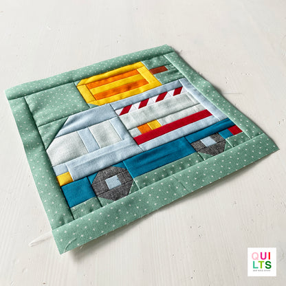 Ice Cream Truck – PDF Quilt Block Pattern