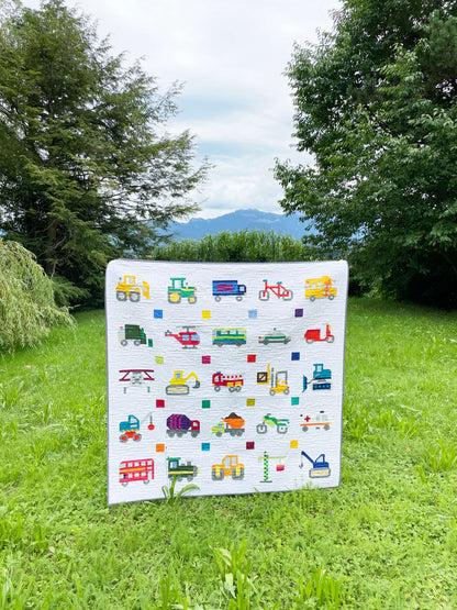 Space Ship – PDF Quilt Block Pattern